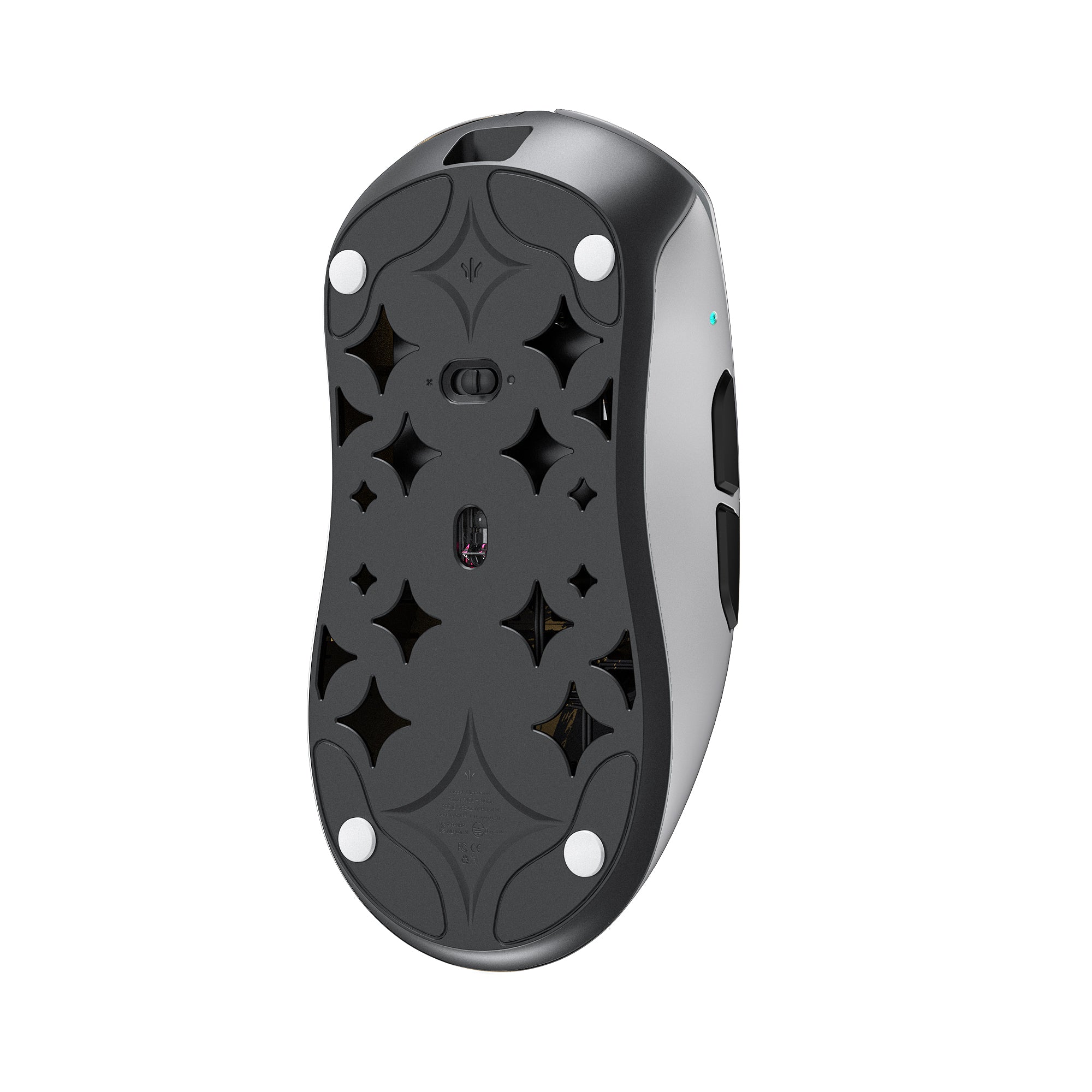 WLMOUSE HUAN M Stainless Magnesium Alloy Gaming Mouse - Silver