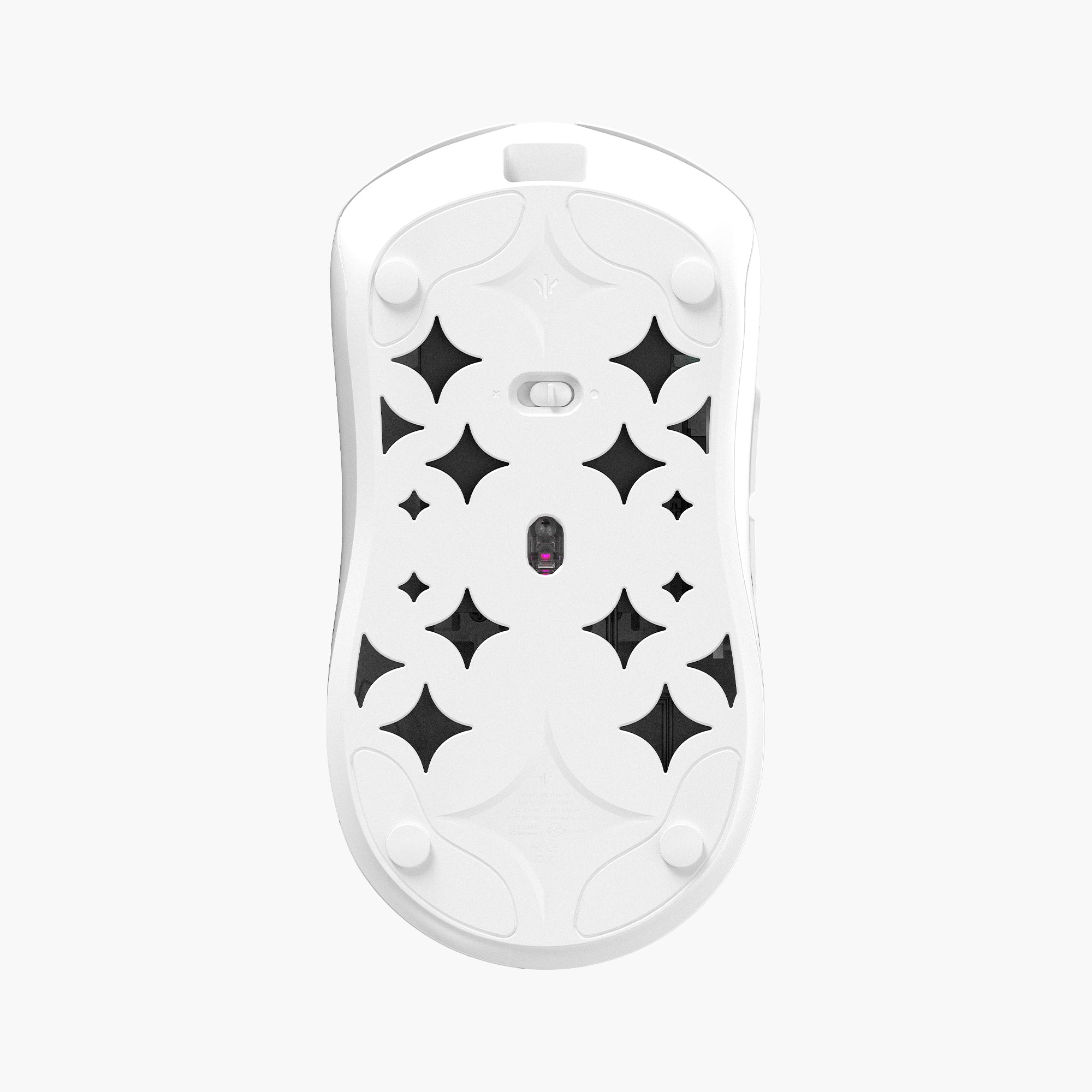 WLMOUSE HUAN M Stainless Magnesium Alloy Gaming Mouse - White