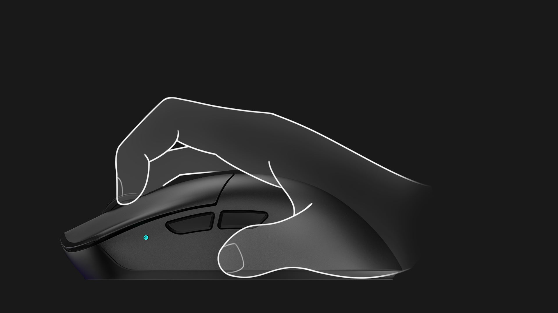 HUAN M 8K Wireless Gaming Mouse – Black | WLMOUSE
