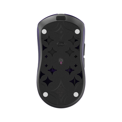 WLMOUSE HUAN M  Stainless Magnesium Alloy Gaming Mouse - Purple