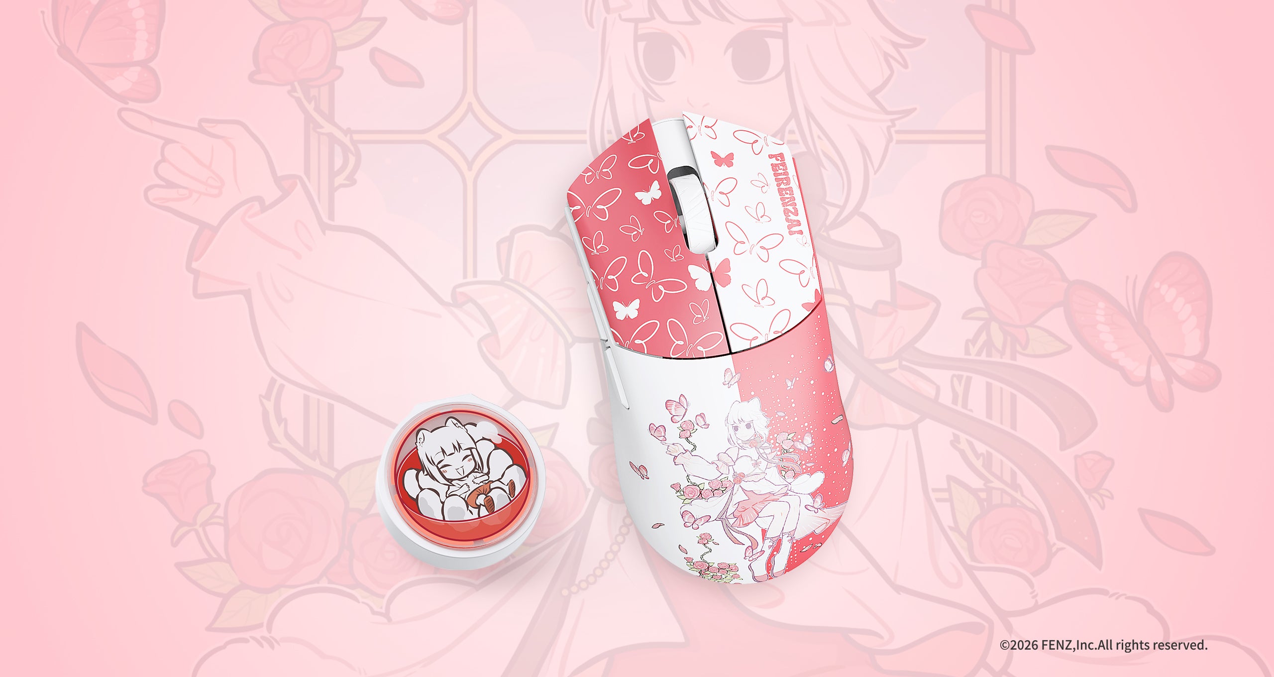 WLMOUSE Beast G Mini/Medium/Max Gaming Mouse X FEIRENZAI JY Red