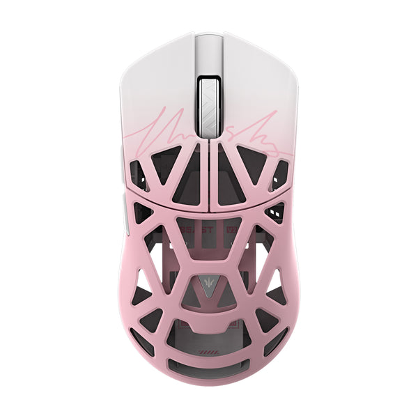 BEAST X V2 Med × TheShy White/Pink Gaming Mouse | WLMOUSE