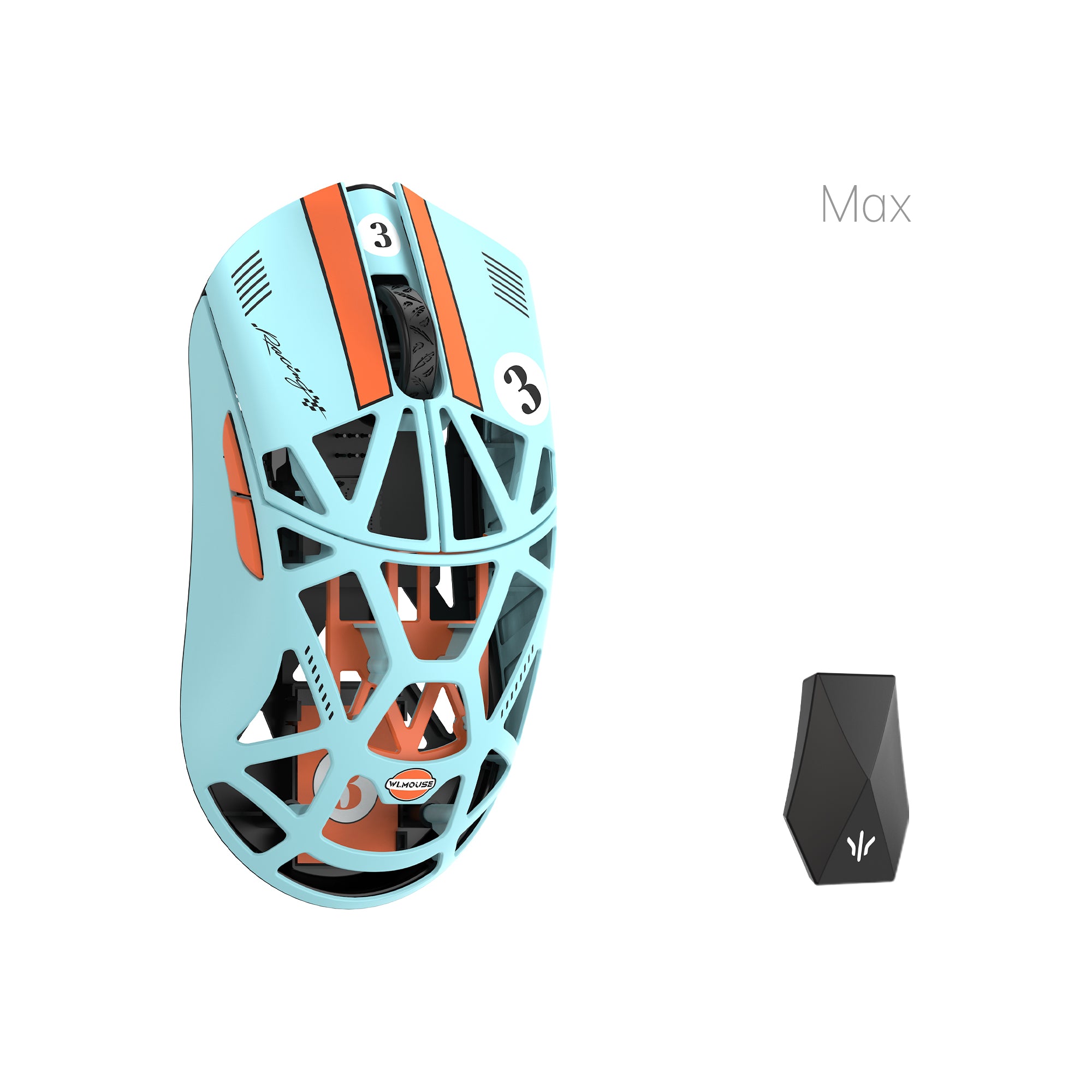 WLMOUSE Beast X Max Wireless Gaming Mouse Orange/Blue