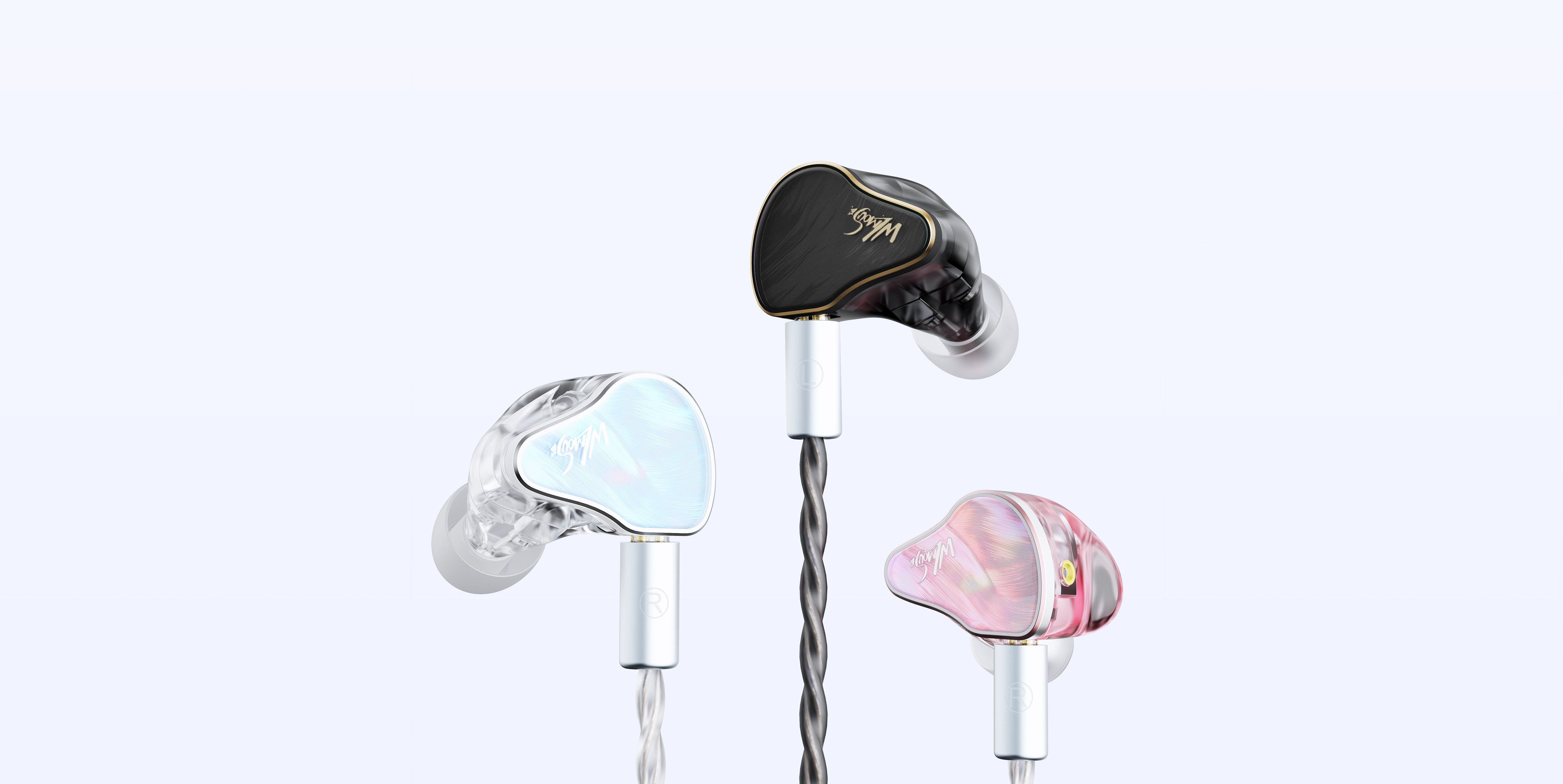 WLMOUSE Huan 1DD+8BA Hybrid IEM Blue/Black/Pink