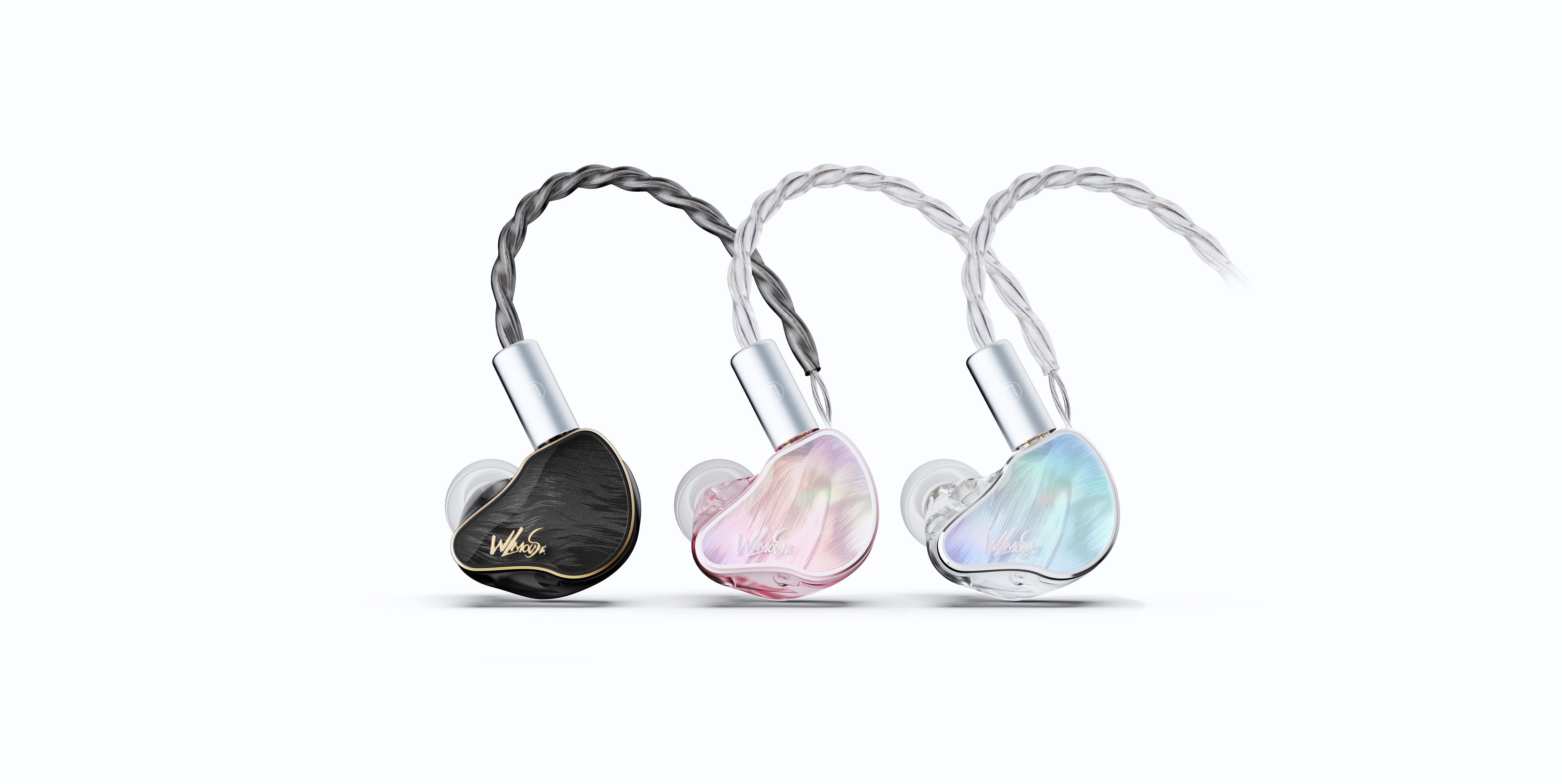 WLMOUSE Huan IEM (1DD+8BA
 Hybrid Drivers）Black/Pink/Blue