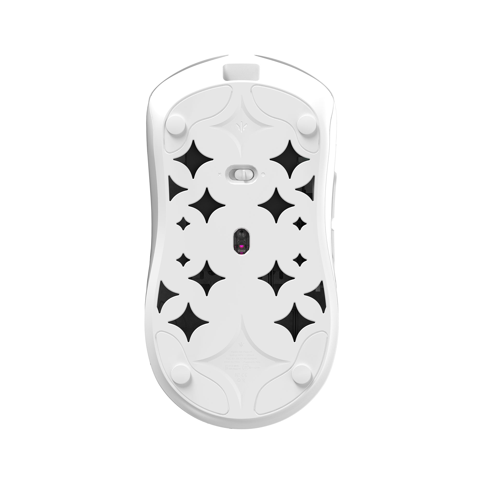 Huan M × Xi'an Museum Limited Edition Magnesium Alloy Gaming Mouse - White / Silver