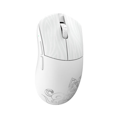 Huan M × Xi'an Museum Limited Edition Magnesium Alloy Gaming Mouse - White / Silver