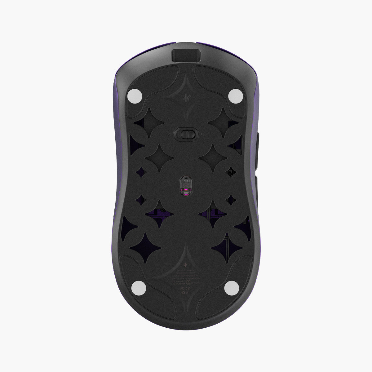 WLMOUSE HUAN M  Stainless Magnesium Alloy Gaming Mouse - Purple