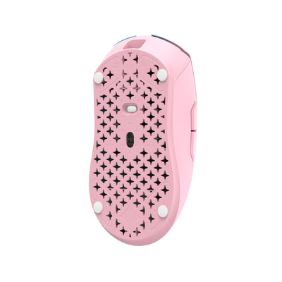 WLMOUSE HUAN Stainless Magnesium Alloy Gaming Mouse - Blue/Pink